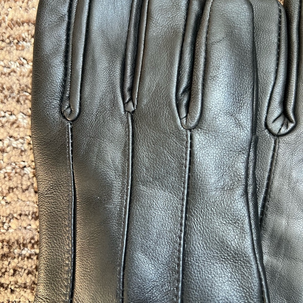 Women’s Leather Gloves Black Size Medium NEW - Picture 5 of 5